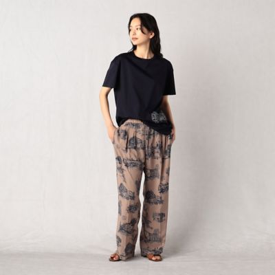 〔　＋サイズ　〕　【セットアップ対応】フィレンツェモチーフプリント　ワイドパンツ（２８７８ＰＣ１７）