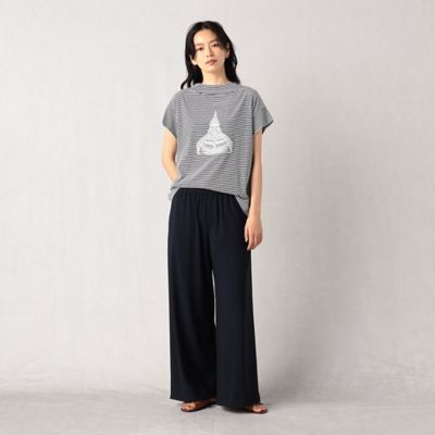 〔　＋サイズ　〕　フィレンツェモチーフ　ふくれ刺繍Ｔシャツ（２８７８ＴＣ０７）