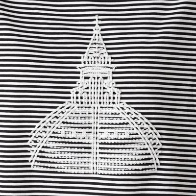 〔　＋サイズ　〕　フィレンツェモチーフ　ふくれ刺繍Ｔシャツ（２８７８ＴＣ０７）