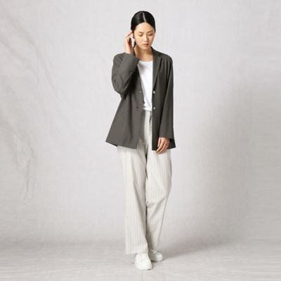 〔＋サイズ〕【セットアップ対応】ワンダーリネン２ＷＡＹ　ライトジャケット（２８７９ＪＹ１０）