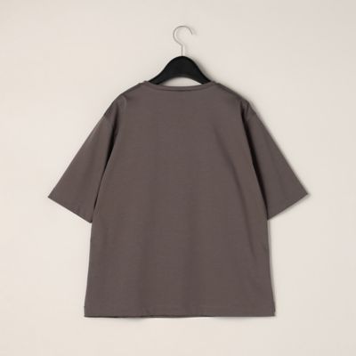 〔＋サイズ〕プレミアムスムース　テープ刺繍Ｔシャツ（２８８０ＴＡ０２）