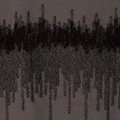 〔＋サイズ〕プレミアムスムース　テープ刺繍Ｔシャツ（２８８０ＴＡ０２）