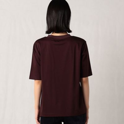 〔＋サイズ〕プレミアムスムース　ニットリブ付き半袖Ｔシャツ（２８８０ＴＡ０３）