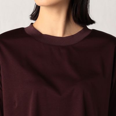 〔＋サイズ〕プレミアムスムース　ニットリブ付き半袖Ｔシャツ（２８８０ＴＡ０３）