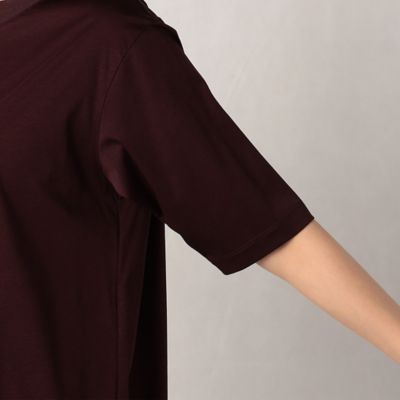 〔＋サイズ〕プレミアムスムース　ニットリブ付き半袖Ｔシャツ（２８８０ＴＡ０３）