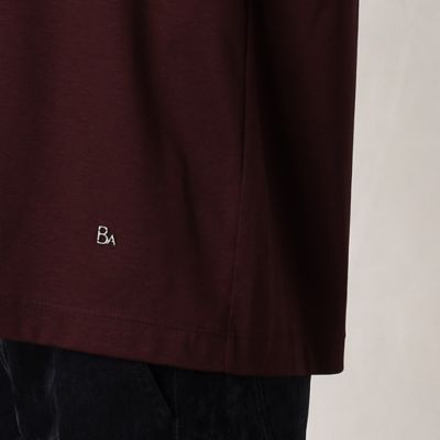 〔＋サイズ〕プレミアムスムース　ニットリブ付き半袖Ｔシャツ（２８８０ＴＡ０３）