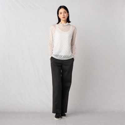 〔＋サイズ〕ストレッチレース　タートルネックプルオーバー（２８８０ＴＡ０５）