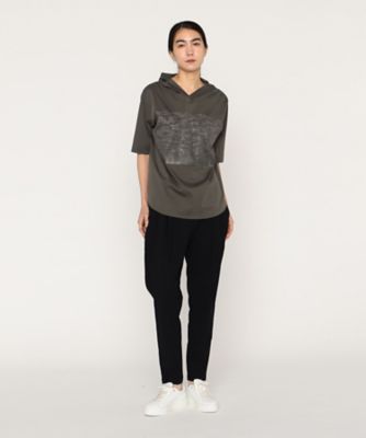 〔　＋サイズ　〕　プレミアムスムース　フードＴシャツ（２８８０ＴＧ０３）