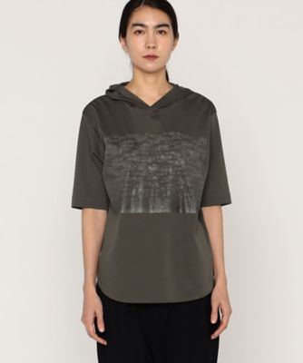 〔　＋サイズ　〕　プレミアムスムース　フードＴシャツ（２８８０ＴＧ０３）