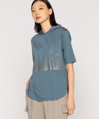 〔　＋サイズ　〕　プレミアムスムース　フードＴシャツ（２８８０ＴＧ０３）