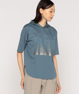 〔　＋サイズ　〕　プレミアムスムース　フードＴシャツ（２８８０ＴＧ０３）