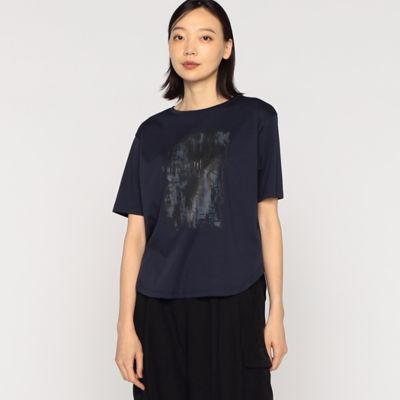 〔　＋サイズ　〕　プレミアムスムース　グラデーションプリントＴシャツ（２８８０ＴＧ１２）
