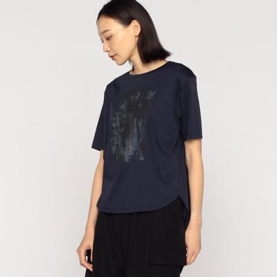 〔　＋サイズ　〕　プレミアムスムース　グラデーションプリントＴシャツ（２８８０ＴＧ１２）
