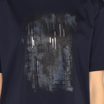 〔　＋サイズ　〕　プレミアムスムース　グラデーションプリントＴシャツ（２８８０ＴＧ１２）