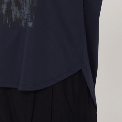 〔　＋サイズ　〕　プレミアムスムース　グラデーションプリントＴシャツ（２８８０ＴＧ１２）