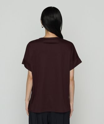 BASILE28 バジーレ　刺繍Tシャツ Ariolityスムース ナイアガラスパンコール刺繍Tシャツ