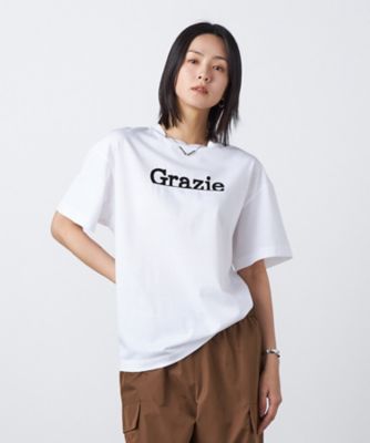 ＜BASILE28 (Women)＞〔　＋サイズ　〕　ドライフィール天竺　ＧｒａｚｉｅＴシャツ（２８８０ＴＯ０２）