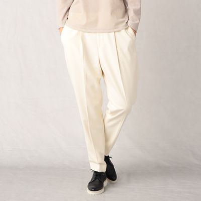 ＜BASILE28 (Women)＞〔＋サイズ〕【セットアップ対応】ウールフィール　センタープレスパンツ（２８８２ＰＡ２２）
