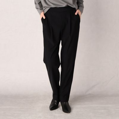 ＜BASILE28 (Women)＞〔　＋サイズ　〕　ナノハイテンション　セミテーパードパンツ（２８８２ＰＥ０９）