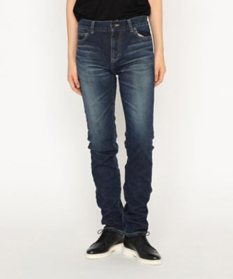 BASILE28 (Women)/バジーレヴェントット 大きいサイズ 〔 +サイズ 〕 11.5OZムラ染め糸左綾ストレッチデニム スリムデニムパンツ(2882PM03) アオ パンツ・ズボン【三越伊勢丹/公式】