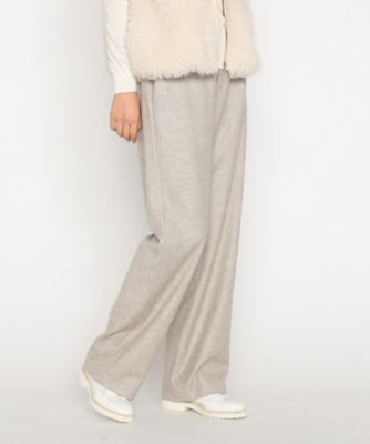 ＜BASILE28 (Women)＞〔　＋サイズ　〕　シックツイードヘリンボーン　ワイドパンツ（２８８２ＰＭ２２）