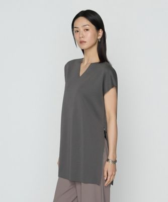 ＜BASILE28 (Women)＞〔　＋サイズ　〕　ミラノリブ　ロングニットプルオーバー（２８８３ＩＫ０６）