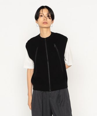 ＜BASILE28 (Women)＞〔　＋サイズ　〕　片畦ニット　ベスト（２８８３ＩＭ０３）
