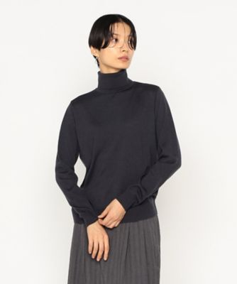 ＜BASILE28 (Women)＞〔　＋サイズ　〕　梳毛タートルネック　ニット（２８８３ＩＭ０７）