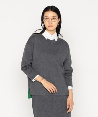 ＜BASILE28 (Women)＞〔　＋サイズ　〕　接結ニット　プルオーバー（２８８３ＩＭ１３）