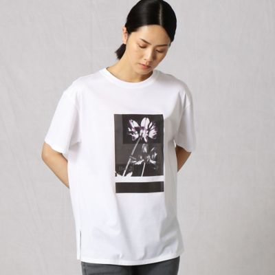 写真れんげプリント　半袖Ｔシャツ（２８９３ＴＹ１１）