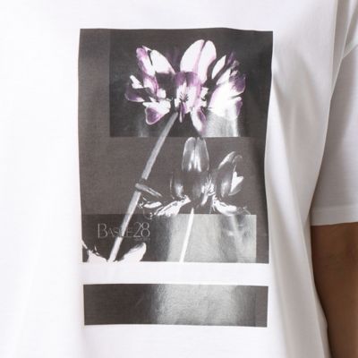 写真れんげプリント　半袖Ｔシャツ（２８９３ＴＹ１１）