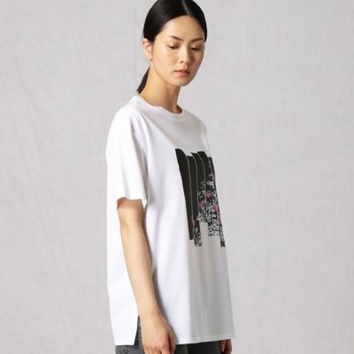短冊れんげプリント　半袖Ｔシャツ（２８９３ＴＹ１２）