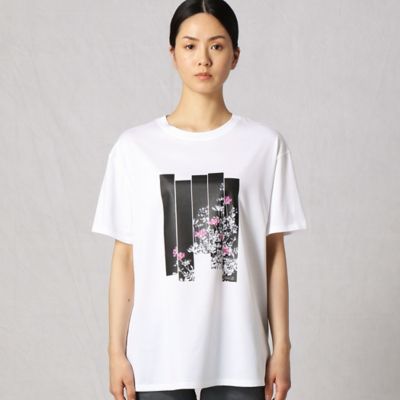 短冊れんげプリント　半袖Ｔシャツ（２８９３ＴＹ１２）