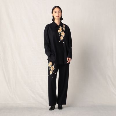 バジーレ28 大きいサイズ 七分丈ストレッチパンツ ホワイト