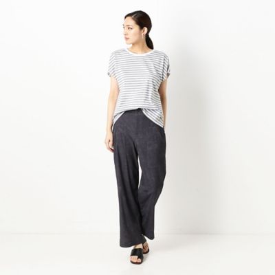 〔ＴＡＬＬサイズ〕ボーダー　丸首Ｔシャツ（３４０１ＥＵ０１）
