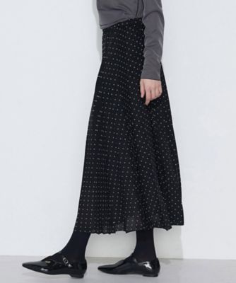 TALLサイズ 〕 ドットプリント プリーツスカート