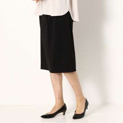 ＜COMME CA TALL (Women/大きいサイズ)＞〔ＴＡＬＬサイズ〕【セットアップ対応】キュープラテデンビー　スカート（３４０１ＦＹ０２）