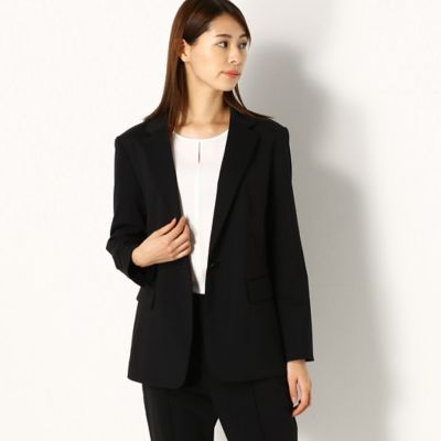＜COMME CA TALL (Women/大きいサイズ)＞〔ＴＡＬＬサイズ〕【セットアップ対応】キュープラテデンビー　ジャケット（３４０１ＧＹ０２）