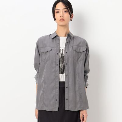 ＜COMME CA TALL (Women/大きいサイズ)＞〔ＴＡＬＬサイズ〕ダンガリー　シャツ（３４０１ＨＡ０２）