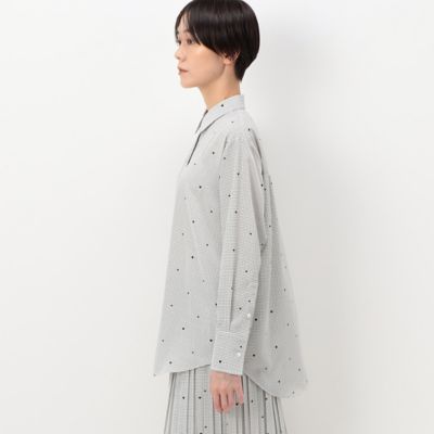 〔　ＴＡＬＬサイズ　〕　デシン格子柄ハートプリント　シャツ（３４０１ＨＥ０１）