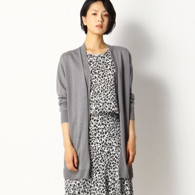 ＜COMME CA TALL (Women/大きいサイズ)＞〔ＴＡＬＬサイズ〕和紙ニット　ロングカーディガン（３４０１ＩＷ０１）