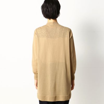 〔ＴＡＬＬサイズ〕和紙ニット　ロングカーディガン（３４０１ＩＷ０１）