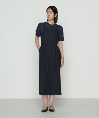 ＜COMME CA TALL (Women/大きいサイズ)＞〔　ＴＡＬＬサイズ　〕　Ｔ／Ｗ平ボイル　ワンピース（３４０１ＯＭ０１）