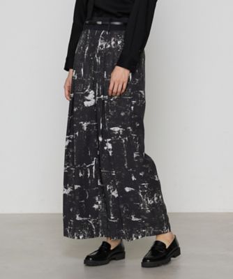 ＜COMME CA TALL (Women/大きいサイズ)＞〔　ＴＡＬＬサイズ　〕　アムンゼン大理石プリント　パンツ（３４０１ＰＫ０４）