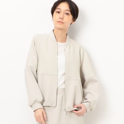 ＜COMME CA TALL (Women/大きいサイズ)＞〔　ＴＡＬＬサイズ　〕　アクアスーティングジャージー　ブルゾン（３４０１ＶＣ０１）