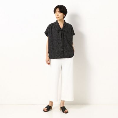 〔ＴＡＬＬサイズ〕ポリエステルドットプリント　ブラウス（３４０２ＢＺ０１）