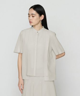 ＜COMME CA TALL (Women/大きいサイズ)＞〔　ＴＡＬＬサイズ　〕　フィネスボイル　半袖ブラウス（３４０２ＨＫ１０）