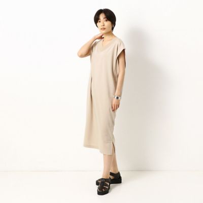 ＜三越伊勢丹/公式＞【SALE】【送料無料】COMME CA TALL (Women/大きいサイズ)/コムサ トール 〔TALLサイズ〕TCポンチ ワンピース ベージュ ワンピース・ドレス【三越伊勢丹/公式】