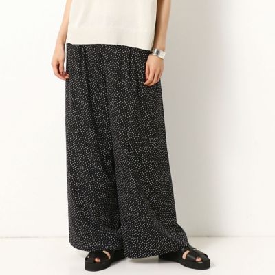＜COMME CA TALL (Women/大きいサイズ)＞〔ＴＡＬＬサイズ〕ポリエステルドットプリント　パンツ（３４０２ＰＺ０２）