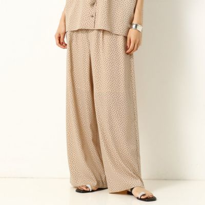 〔ＴＡＬＬサイズ〕ポリエステルドットプリント　パンツ（３４０２ＰＺ０２）